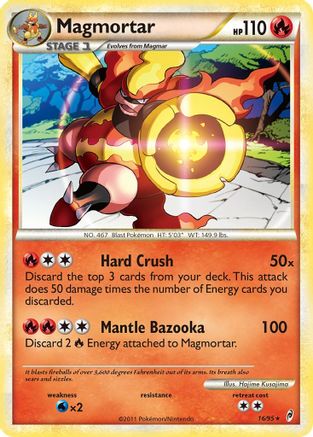 Magmortar 016 - Reverse Holofoil Call of Legends - Holo Rare