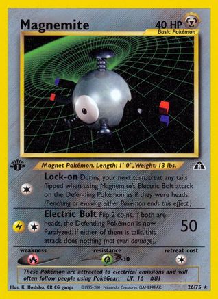 Magnemite (26) 026 - Unlimited Neo Discovery - Rare