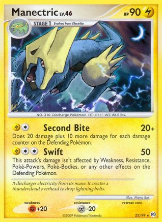 Manectric (22) 022 - Reverse Holofoil Arceus - Rare