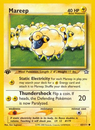 Mareep 065/111 - Unlimited Neo Genesis - Common