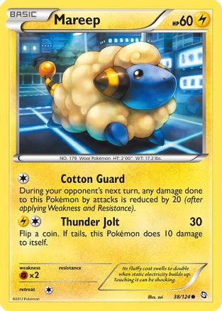 Mareep 038/124 - Reverse Holofoil Dragons Exalted - Common
