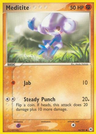 Meditite 066/101 - Reverse Holofoil Hidden Legends - Common