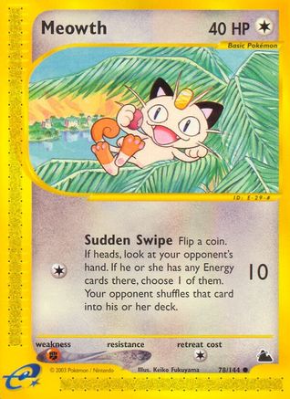 Meowth 078 Skyridge - Common