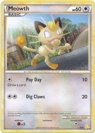 Meowth (#4) 004 HGSS Trainer Kit Gyarados & Raichu - Common