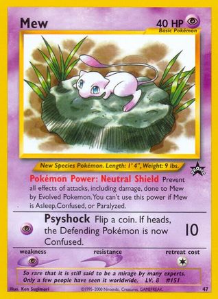 Mew (47) 047/53 WoTC Promo - Promo