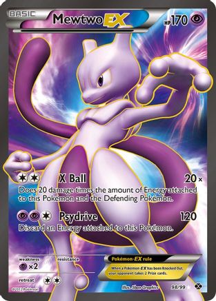 Mewtwo EX (98 Full Art) 098 - Holofoil Next Destinies - Ultra Rare