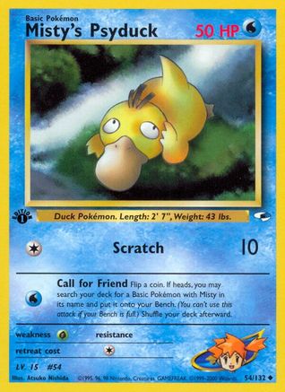 Misty's Psyduck 054/132 - Unlimited Gym Heroes - Uncommon