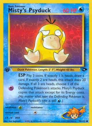 Misty's Psyduck 090/132 - Unlimited Gym Challenge - Common