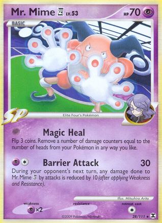 Mr. Mime E4 028/111 - Reverse Holofoil Rising Rivals - Rare