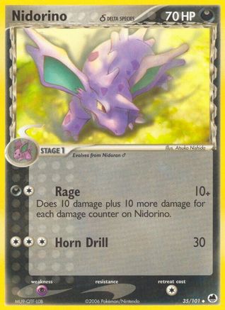 Nidorino (Delta Species) 035/101 Dragon Frontiers - Uncommon