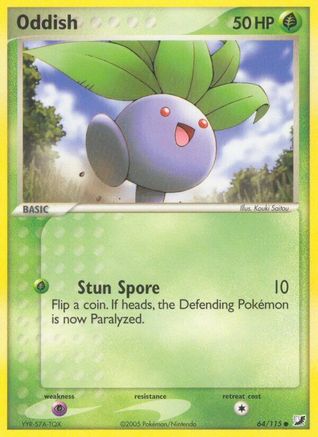 Oddish 064/115 - Reverse Holofoil Unseen Forces - Common