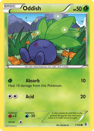 Oddish 001/149 Boundaries Crossed - Common
