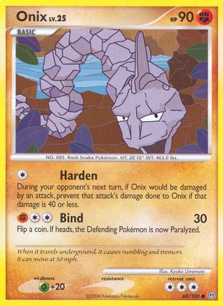 Onix 069/100 - Reverse Holofoil Stormfront - Common