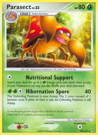 Parasect 038 - Reverse Holofoil Supreme Victors - Rare
