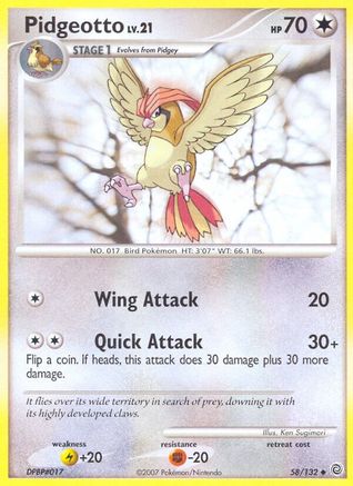 Pidgeotto 058 Secret Wonders - Uncommon