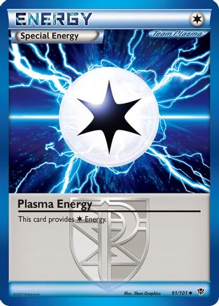 Plasma Energy (Team Plasma) 091/101 - Reverse Holofoil Plasma Blast - Uncommon