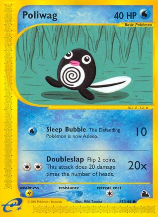 Poliwag 087 - Reverse Holofoil Skyridge - Common