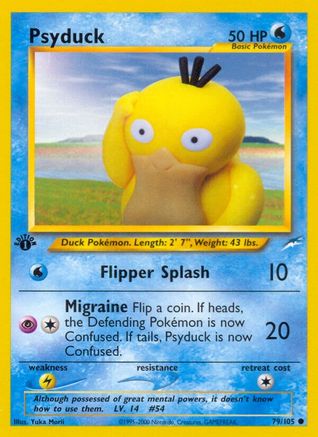Psyduck 079/105 - 1st Edition Neo Destiny - Common