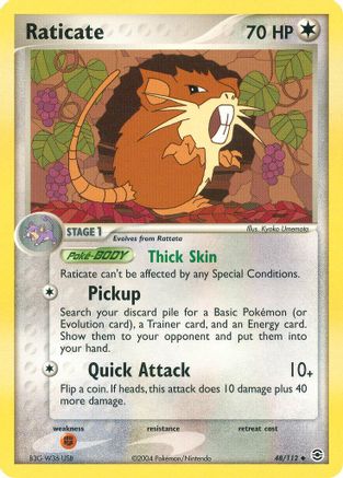 Raticate 048 FireRed & LeafGreen - Uncommon