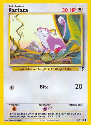 Rattata 089/110 - Reverse Holofoil Legendary Collection - Common