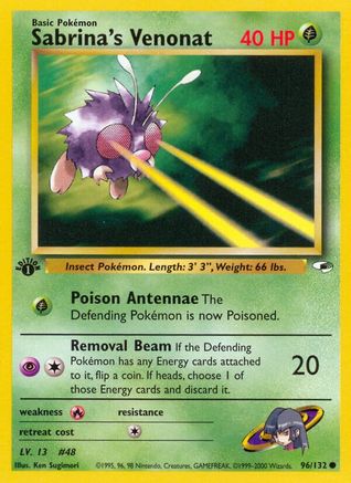 Sabrina's Venonat 096/132 - 1st Edition Gym Heroes - Common