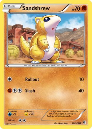 Sandshrew 078 Boundaries Crossed - Common