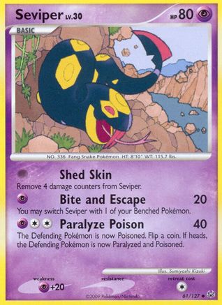 Seviper 061 - Reverse Holofoil Platinum - Uncommon