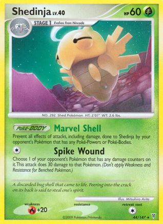Shedinja 044 - Reverse Holofoil Supreme Victors - Rare