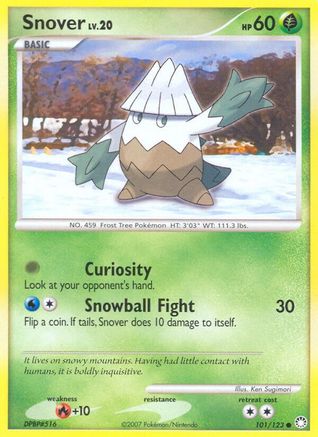 Snover 101/123 - Reverse Holofoil Mysterious Treasures - Common