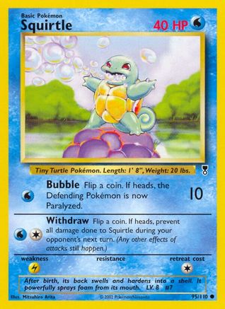 Squirtle 095/110 - Reverse Holofoil Legendary Collection - Common