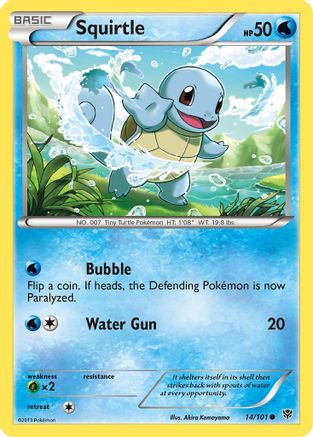 Squirtle 014/101 Plasma Blast - Common