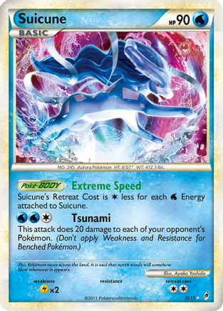 Suicune (Shiny) SL11 - Holofoil Call of Legends - Shiny Holo Rare