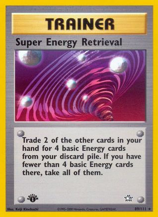 Super Energy Retrieval 089/111 - Unlimited Neo Genesis - Rare