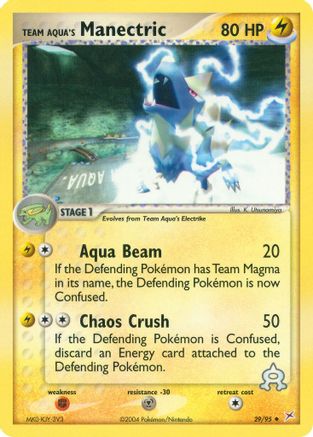 Team Aqua's Manectric 029/95 Team Magma vs Team Aqua - Uncommon