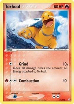 Torkoal 033  - Reverse Holofoil Holon Phantoms - Rare