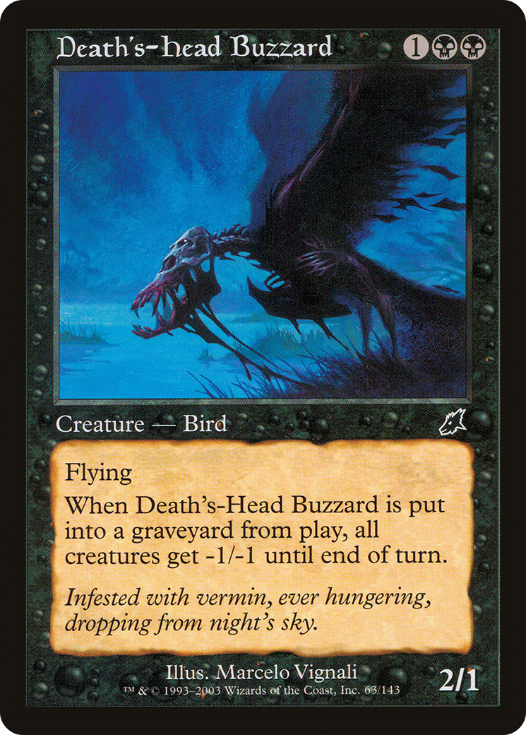Death's-Head Buzzard (SCG-063) - Scourge Foil
