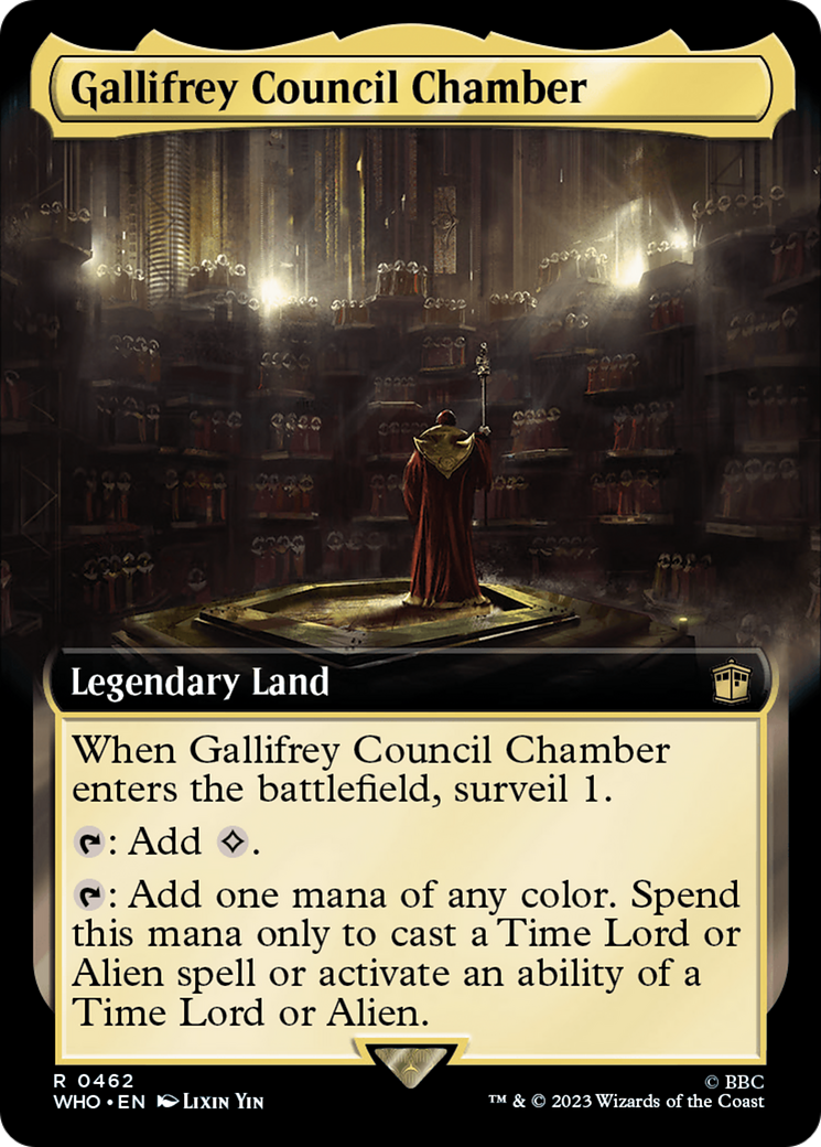 Gallifrey Council Chamber (Extended Art) (WHO-462) - Doctor Who: (Extended Art) Foil