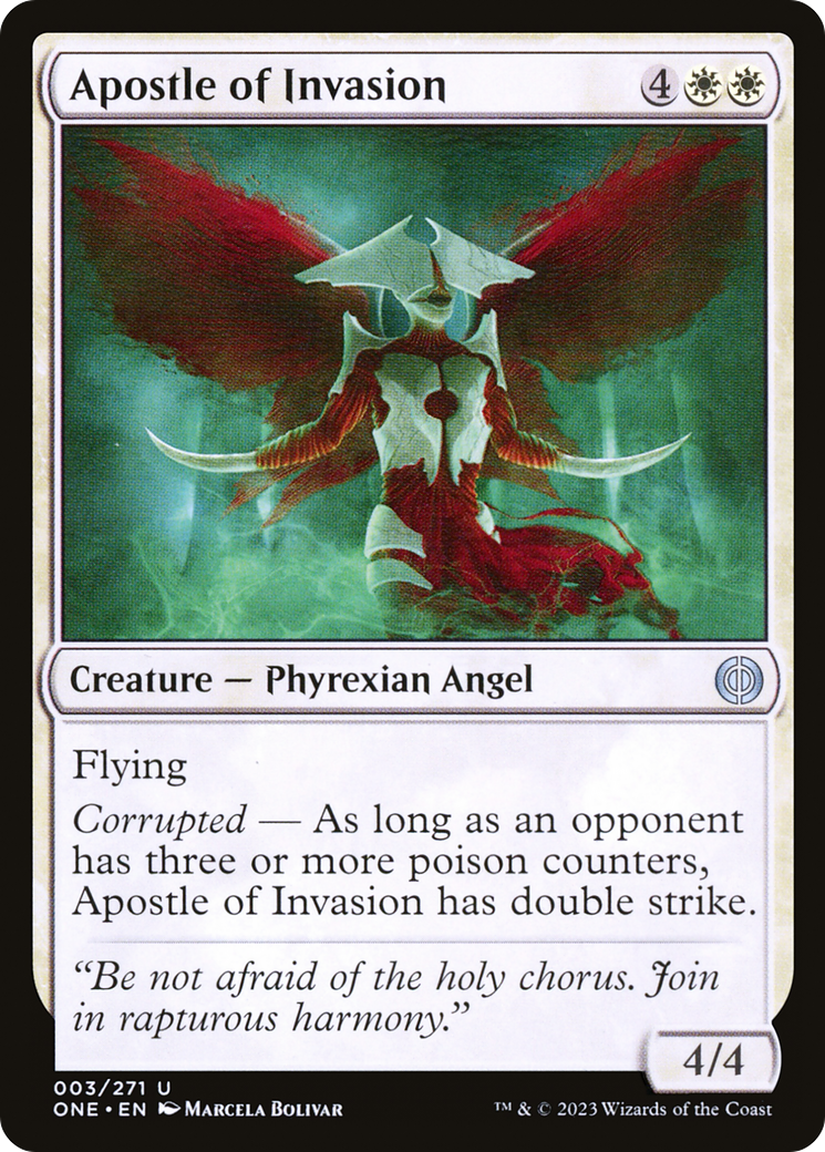 Apostle of Invasion (ONE-003) - Phyrexia: All Will Be One Foil