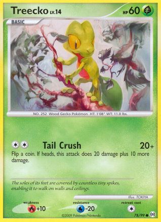 Treecko (78) 078/99 - Reverse Holofoil Arceus - Common