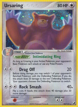 Ursaring 018 - Holofoil Unseen Forces - Holo Rare