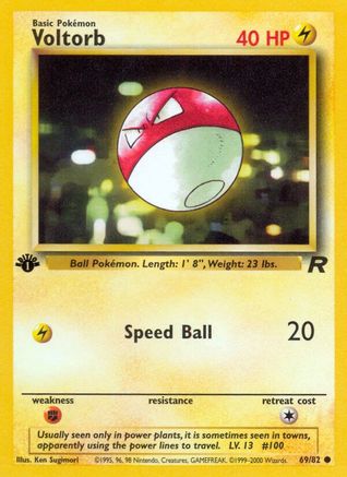 Voltorb 069/82 - Unlimited Team Rocket - Common
