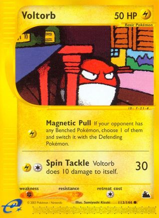 Voltorb 113 - Reverse Holofoil Skyridge - Common