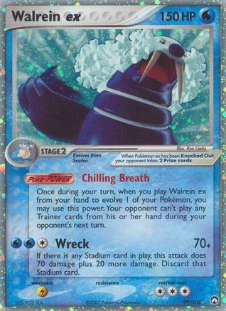 Walrein ex 099 - Holofoil Power Keepers - Ultra Rare