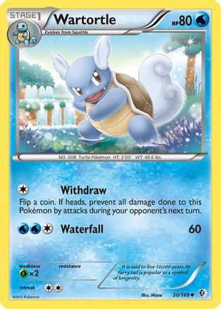 Wartortle 030/149 Boundaries Crossed - Uncommon