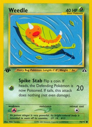 Weedle 070/75 - Unlimited Neo Discovery - Common