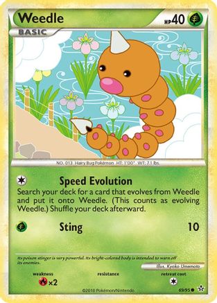 Weedle 069 Unleashed - Common