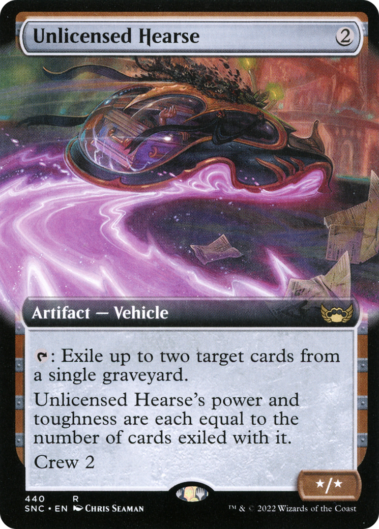 Unlicensed Hearse (Extended Art) (SNC-440) - Streets of New Capenna: (Extended Art)