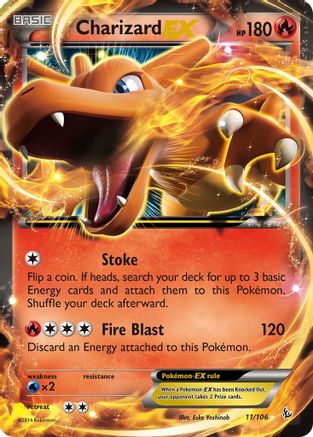 Charizard EX (11) 011/106 - Holofoil XY Flashfire - Ultra Rare