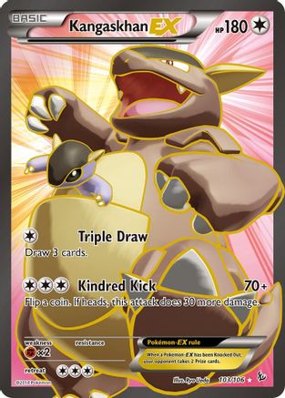 Kangaskhan EX (103 Full Art) 103/106 - Holofoil XY Flashfire - Ultra Rare
