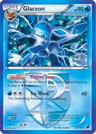 Glaceon 023/116 - Holofoil Deck Exclusives - Holo Rare